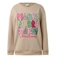 thumbnail image 4 of Fiaer Christmas Sweatshirts for Women Merry Christmas Shirt Xmas Tree Graphic Oversized Long Sleeve Pullover Loose Fit Crew Neck Tops Khaki XS, 4 of 8