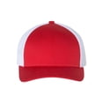 thumbnail image 2 of Richardson Low Pro Trucker Cap, M-L, Red-White, 2 of 3