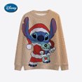thumbnail image 3 of Nuevo jersey casual de manga larga de moda para mujer, top holgado con cuello redondo estampado, sudadera navideña de Disney Stitch, 3 of 5