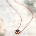 thumbnail image 4 of Gem Stone King 1.30 Ct Round Green Mystic Topaz 18K Rose Gold Plated Silver Solitaire Necklace, 4 of 4