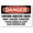 Warning Sign 1, variant on Asbestos Warning Signs Asbestos May Cause Cancer Danger Metal Sign 8"x12" - Warning for Wall or Fence, Asbestos Cancer Hazard Sign