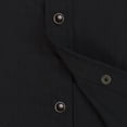 thumbnail image 5 of Coevals Club Mens Pearl Snap Solid Western Cowboy Button Up Dress Short Sleeve Work Shirts Black Large, 5 of 5
