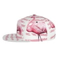 thumbnail image 3 of Haiem Flamingo Classic Snapback Cap Flat Bill Hat Baseball Cap Adjustable Size Cotton Dad Hat, 3 of 9