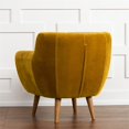 thumbnail image 3 of RST Brands Rhodes Mid-Century Modern Tufted Accent Chair in Mustard, 3 of 5