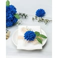 thumbnail image 3 of Artificial Wedding Dahlia Flowers 25pcs Fake Foam Roses with Stem for Wedding Bouquets Centerpieces Arrangements Decoration(Royal Blue), 3 of 5