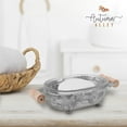 thumbnail image 2 of Autumn Alley Glass & Galvanized Rustic Farmhouse Soap Dish for Bathroom, 2 of 8