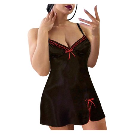 

Yclkvgw Plus Size Sexy Dress Women Ladies Sexy Valentine Lingerie Lace Babydoll Underwear Nightwear Sleepwear Polyester Lace Thong Plus Size Panties