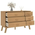 thumbnail image 3 of vidaXL Drawer Cabinet OLDEN Brown Solid Wood Pine, 3 of 5