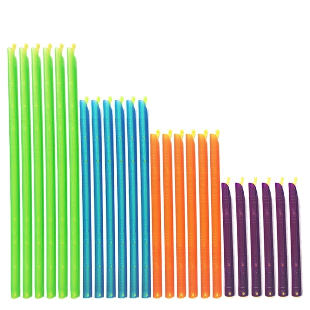 Magic Bag Sealer Stick, Chip Clips Bag Sealer Stick, Stay Fresh Bag Sealer Sticks, Plastic Closure Rods - 5 Diffrent Sizes Eco-Friendly Keep Plastic Bags Airtight Watertight & Food Fresh