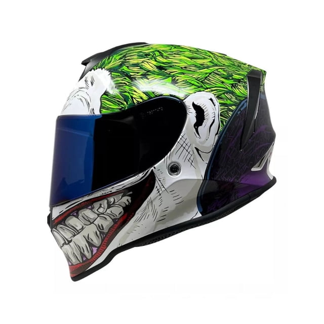 Casco Kov Joker 2.0 Integral Dc Comic Certificado Ecer22-06