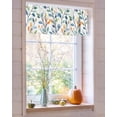 thumbnail image 4 of Valances for Windows, Colorful Leaves Pastoral Eucalyptus Leaf Fall Thanksgiving Plant Rod Pocket Short Window Valance Curtains Holiday Window Treatment for Kitchen Living Room Bathroom, 54"x18", 4 of 6