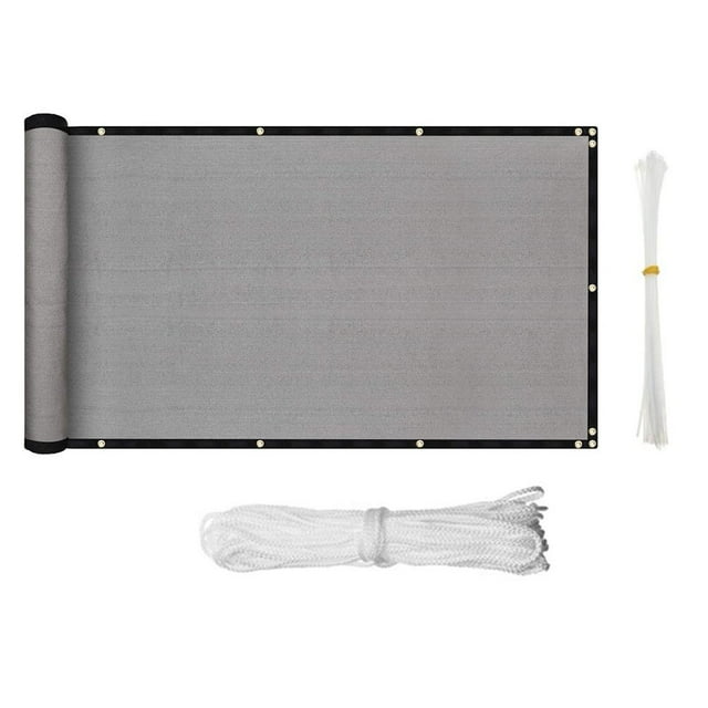 Filet d'Ombrage pour Balcon Écran d'Intimité pour Balcon Couverture d'Écran Couverture d'Écran Clôture Résistante aux Intempéries Brise-Vent pour Extérieur Cour Arrière Patio