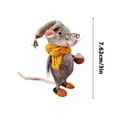 thumbnail image 5 of Cute Needle Felted Mouse,Christmas Wool Felt Mouse Ornament, Cute Felt Mice Figurine for Halloween Christmas Decor,Needle Felted Christmas Mouse Doll Decorations,B, 5 of 5