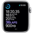 thumbnail image 4 of Apple Watch Series 6 GPS + Celular, 44mm Caja de Aluminio Plateado Correa Deportiva Blanca, 4 of 5
