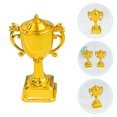 thumbnail image 1 of Houderco 2Ud Para Pastel Con Trofeos Plásticos Dorados Reciclables Y, 1 of 8