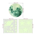 thumbnail image 3 of Adhesivo de pared luminoso con forma de estrella lunar y forma de nave espacial, 28 x 28 cm x 4 unid, 3 of 5