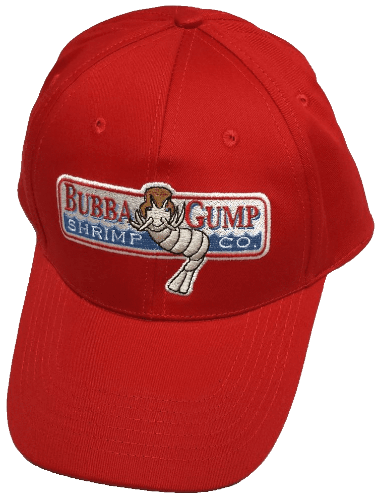 WYKBPX Adjustable Bubba Gump Baseball Cap Shrimp Co Embroidered Bend Brimmed Hat Red 