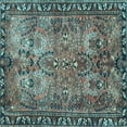 thumbnail image 1 of Ahgly Company Indoor Square Persian Light Blue Traditional Area Rugs, 5' Square, 1 of 4