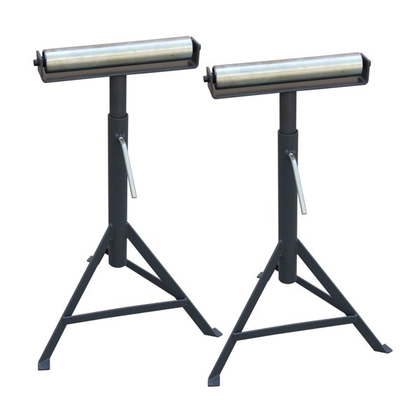 KAKA INDUSTRIAL RB-1000 Super Duty Adjustable 23-Inch to 38-Inch Tall Pedestal Roller Stand with 11 -Inch Ball Bearing Roller, 330 Lbs. Material support