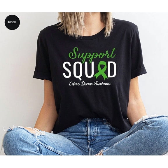 Celiac Disease Awareness Shirt, Gluten Free Gifts, Gluten Shirt, Celiac Warrior Gift, Support Squad Shirts, Food Allergy Tshirt All Size S-5Xl