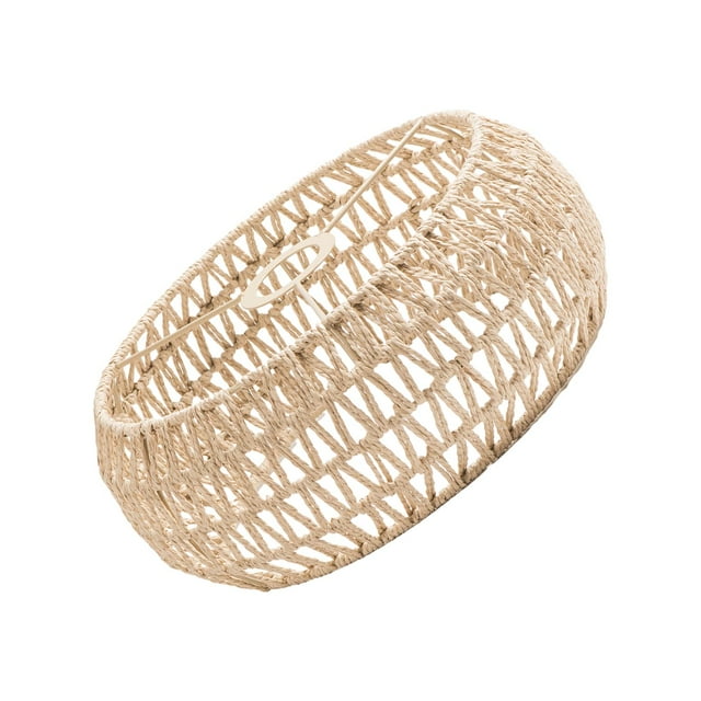 TISHITA Paper Rope Lampshade Boho Classic Bulb Guard for Kitchen Restaurant Teahouse Yellow