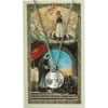 Pewter Saint St Joan of Arc Medal with Laminated Holy Card, 3/4 Inch