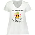 thumbnail image 3 of Inktastic Hawaiian Party Pineapple Women's Plus Size V-Neck T-Shirt, 3 of 5