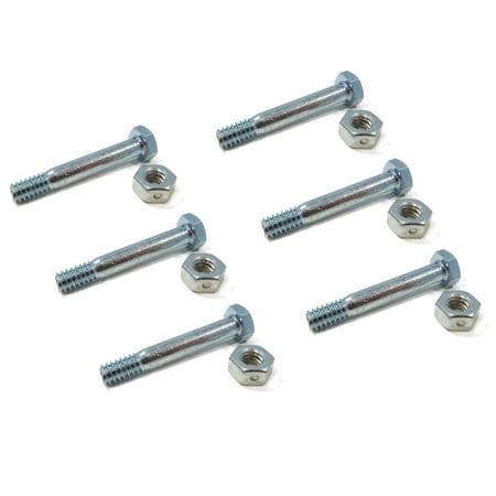 

The ROP Shop | (Pack of 6) Shear Pin Bolt & Nut for Jacobsen 342449 400120 444708 Rotary 917
