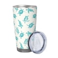 thumbnail image 2 of Uemuo Turtle Print Travel Coffee Mug ,20oz Double-walled Car Cup ,Stainless Steel Insulated Tumbler Leak-proof Travel Cup Reusable Straw Car Cup-Without Straw, 2 of 8