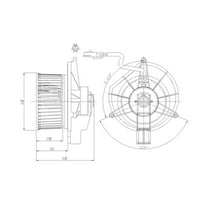 TYC 700209 Replacement Blower Assembly for Chrysler PT Cruiser