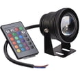 thumbnail image 1 of Feltree RGB LED Underwater Pond Light, Submersible IP67 Waterproof 12V Remote Control Color-Changing Light for Fountain Aquarium Pool Garden Decoration, 1 of 8