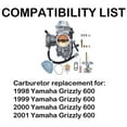 thumbnail image 4 of Carburetor ATV Carb Assembly with Fuel Valve Petcock 2GU-24500-02-00 Fit for 2002 2003 2004 2005 2006 2007 2008 Yamaha Grizzly 660 YFM660, 4 of 8