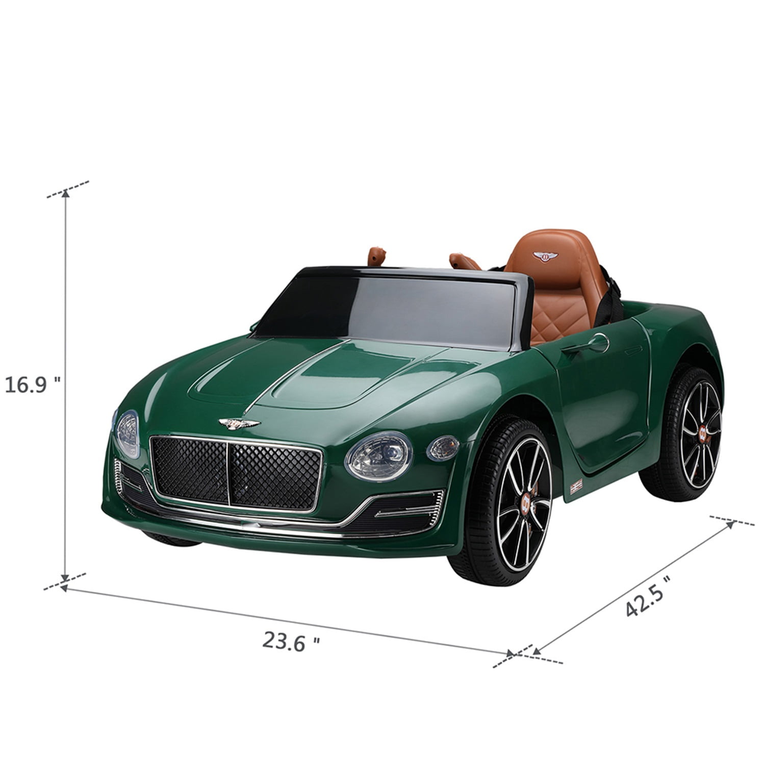 CIPACHO Licensed Bentley Electric Vehicle Toy, 12V Powered Ride On Car with Lights, Music and Remote Control, Green CIPACHO Licensed Bentley Electric Vehicle Toy, 12V Powered Ride On Car with Lights, Music and Remote Control, Green