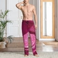 thumbnail image 2 of Sigee Sparkling Pink Toilet print Men's Pajama Pants Lounge Sleep Bottoms with Elastic Waistband and Pockets-X-Large, 2 of 6