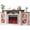 ‎Antique White, variant on Vecenuy Electric Fireplace TV Stand, 70" Farmhouse Entertainment Center with Open Shelf and Glass Barn Door Cabniet, Modern TV Console Table with 7 Flame Colors for Living Room, Antique White