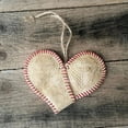 thumbnail image 4 of Ydojg Vintage Baseball Heart Valentine'S Day Gift Vintage Baseball Heart Pendant Leather Love For Girlfriend Love Gift For Boyfriend Valentine Hanging Ornament, 4 of 5
