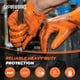 thumbnail image 2 of Guantes desechables GLOVEWORKS HD de nitrilo naranja, 8 mil, XL, 2 of 7