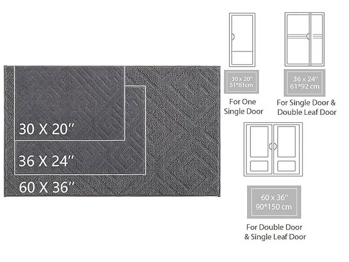 Rugs America LO85B 20"x31.5" Entry Rug Non-Slip Washable Indoor Door Mat, Small Oriental Accent Throw Rug for Bedroom Kitchen Entryway Bathroom