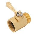 thumbnail image 4 of M MINGLE Heavy Duty Brass Garden Hose Shut Off Valve, 3/4 Inch, 2-Pack with 2 Hose Washers, 4 of 6