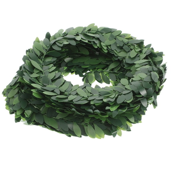 GOOHOCHY  2 Pcs Green Leaves Decorative Rattan Vines Cosplay Leafy Wedding