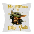 thumbnail image 1 of Cuadros Decorativos Funda de almohada de punto de cruz 11CT Yoda estampado DIY bordado impreso cubierta Likrtyny embutido en tela, 1 of 1