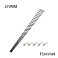 thumbnail image 3 of stanreset 15 Pcs Rayons en Acier Fournitures de Vélo Pièce de Remplacement 250MM 260MM Finition Soignée Accessoires de Cyclisme Solidité Raccords Améliorés 270MM, 3 of 4