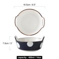 thumbnail image 2 of Qeeadeea Round Baking Dishes For Oven, Set Of 2, Small Pie Dish, Deep Dish Pie Pan, Ceramic Bakeware-A- 16.5x16.5x7.5cm 400ml, 2 of 6