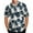White, variant on Fesfesfes Plus Size Men's Hawaiian Shirt Lapel Short Sleeve Shirt