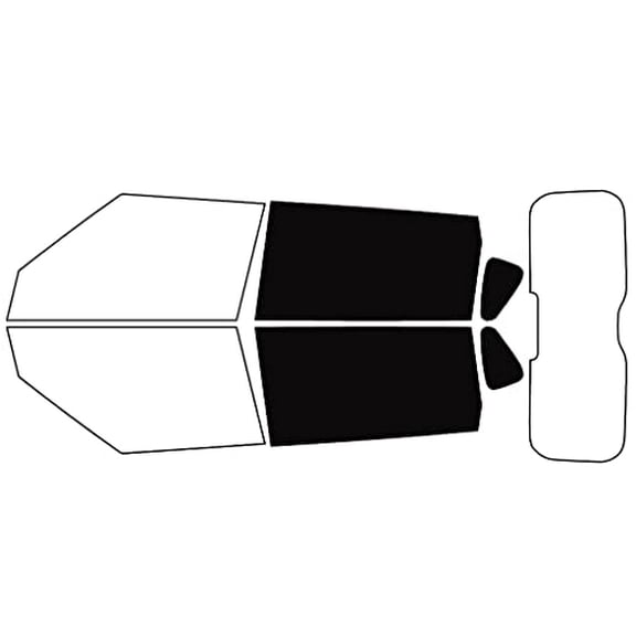 Rvinyl Window Tint Kit Compatible with Kia Soul 2010-2013 - Back Precut Kit - 5%