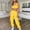 Yellow, variant on Winter Save Big! Kiplyki Women's Gym Sport Suit Sports Color Camisole Two-Piece High Waist Pants Casual Suit Spring