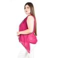 thumbnail image 2 of Blusa sin manga estilo chaleco Roman Fashion / Tallas Extras, 4053 (Magenta) fucsia oscuro 42, 2 of 5