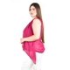 thumbnail image 2 of Blusa sin manga estilo chaleco Roman Fashion / Tallas Extras, 4053 (Magenta) fucsia oscuro 40, 2 of 5