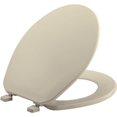 thumbnail image 1 of Bemis 70006 Round Plastic Toilet Seat, Bone, 1 of 5