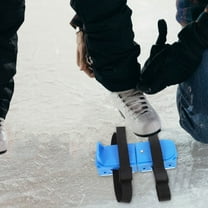 Worgeous 1 Pair Toddler Double Runner Ice Skates with Adjustable Straps and Guards Safe Stable Skating Accessories for Kids Beginners